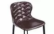Стул полубарный Peggy (65), глянцевый шоколад/черный