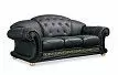 Диван Versace 3-х местный, черный