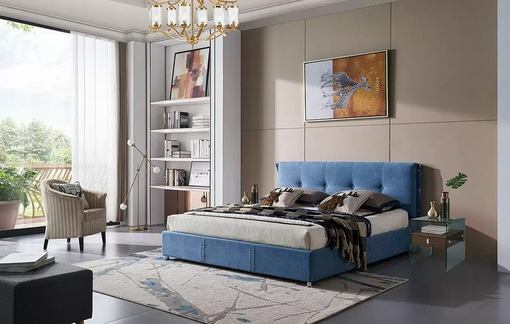 Комплект для спальни Norden, синий/орех