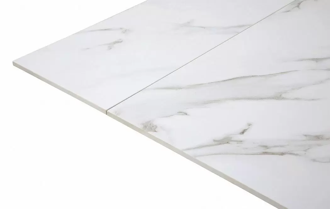 Стол раскладной Ravenna 160-220, белая керамика/орех - фото 12