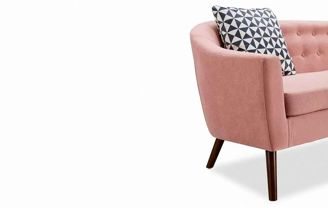 Комплект мягкой мебели Florence, коралловый/орех - фото 8