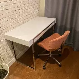 Кресло Miranda, серо-голубой/хром