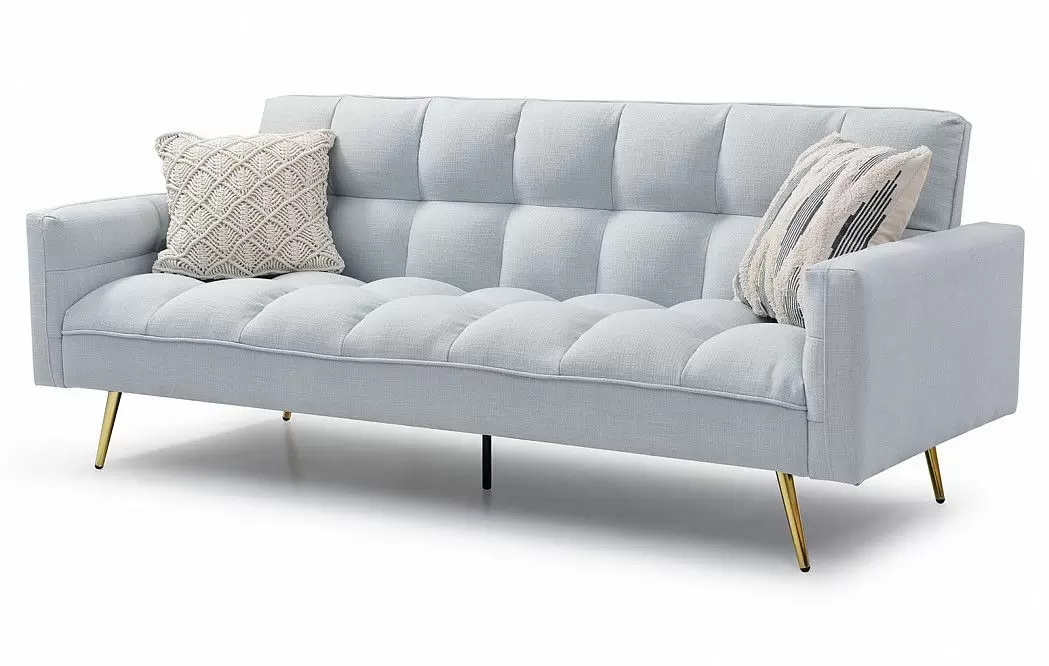 Диван-кровать Madrid, небесно-голубой/золотые ножки - фото 5