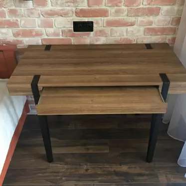 Стол письменный Project, орех/черный IMG-20190720-WA0003