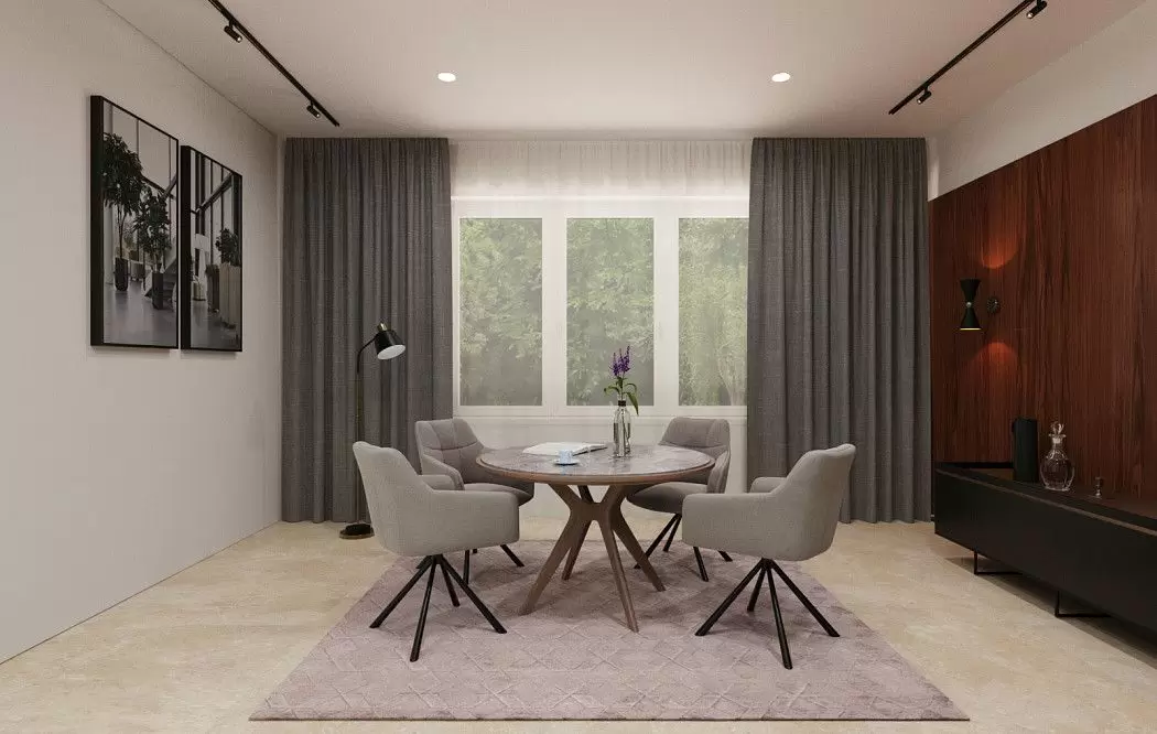 Стол Tango 120, серая керамика/орех - фото 9