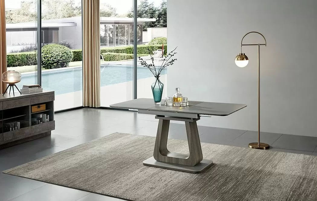 Стол раскладной Rosanna 120-160, серый - фото 6