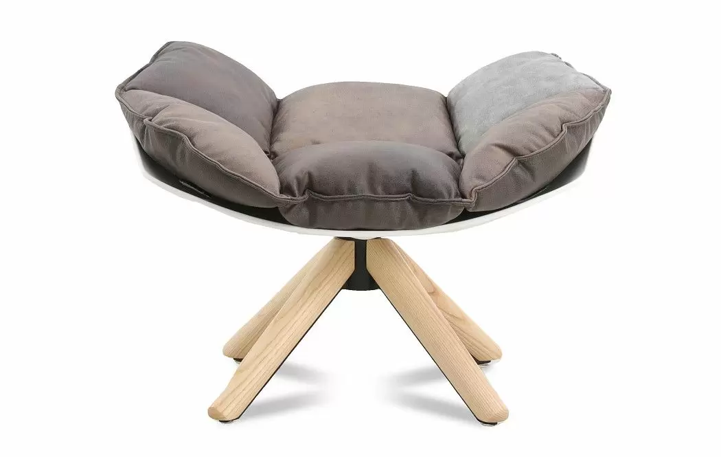 Оттоманка в стиле Husk, коричневый пэчворк - фото 3