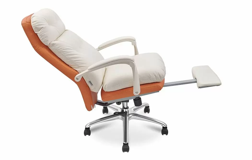 Кресло Level, кремовый/оранжевый - фото 5