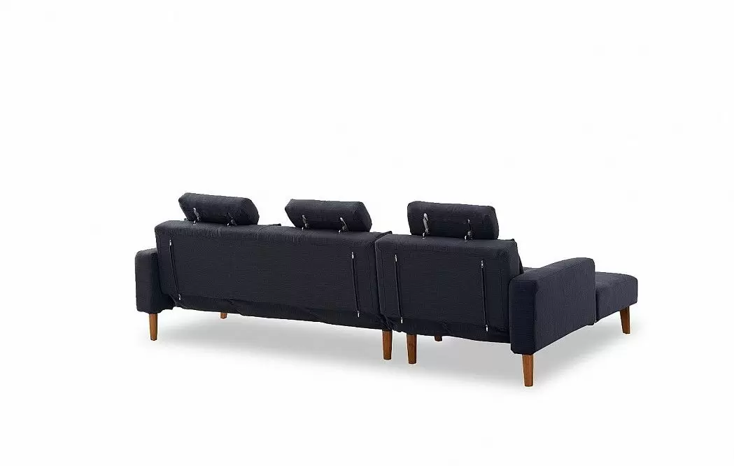 Диван-кровать Summer угловой (левый), темно-синий - фото 10