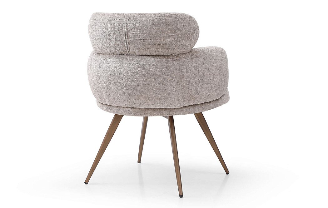 Стул Evy, серо-бежевый/бронза - фото 10