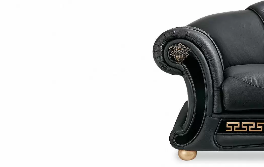 Диван Versace 3-х местный, черный - фото 9