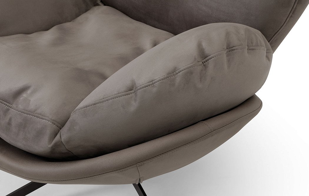 Кресло Hamburg, серо-коричневый - фото 4