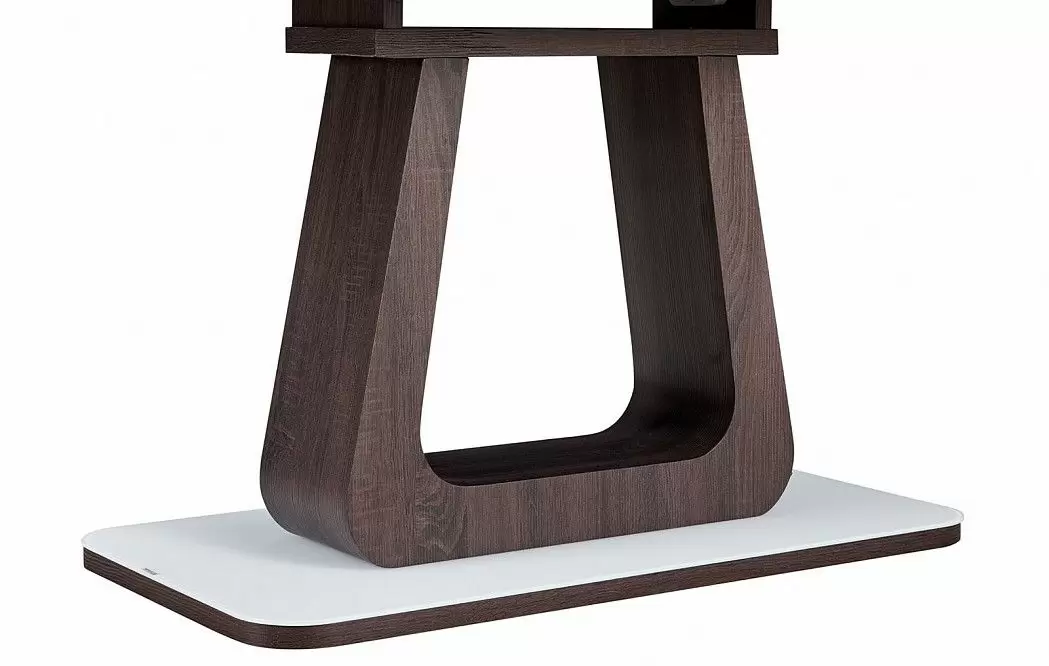 Стол раскладной Rosanna 160-200, темно-коричневый/белый - фото 10