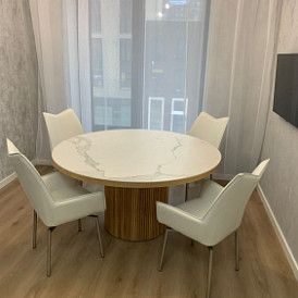 Стул Renzo, белый/стальной