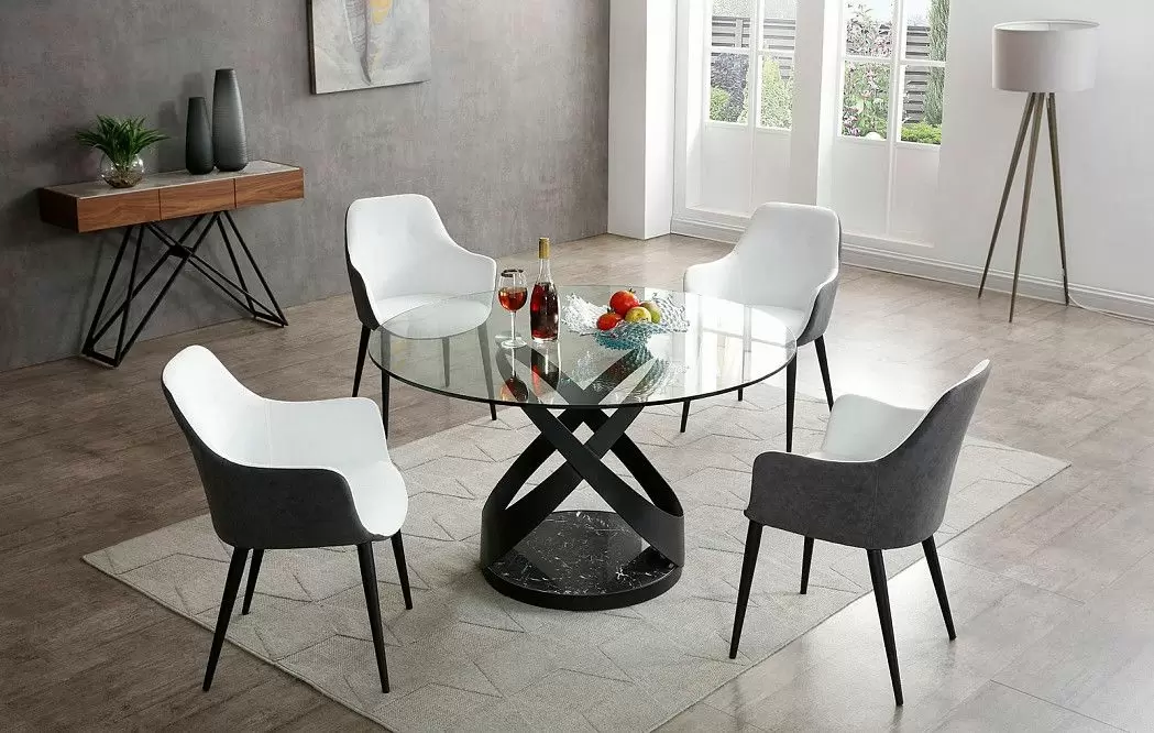 Консоль Cross, орех/светлая керамика - фото 3