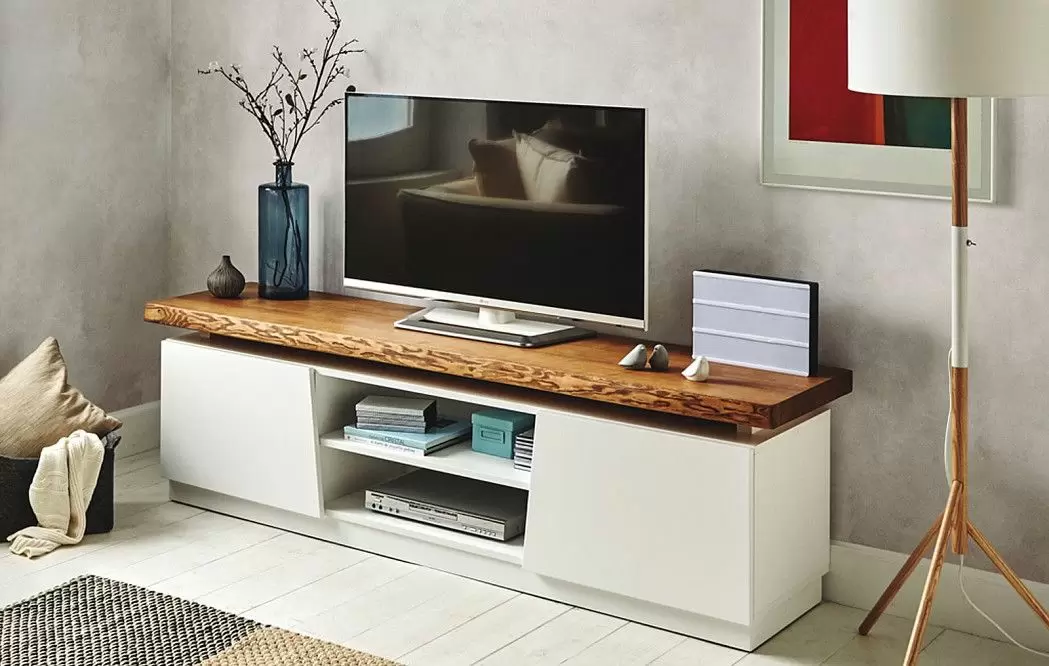 Тумба TV TV-121 Nayra, карамель/белый глянец