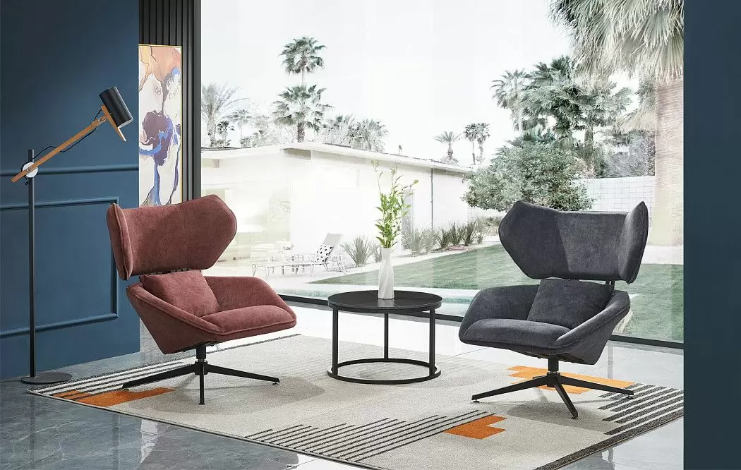 Кресло Boston, сливовый цвет - фото 3