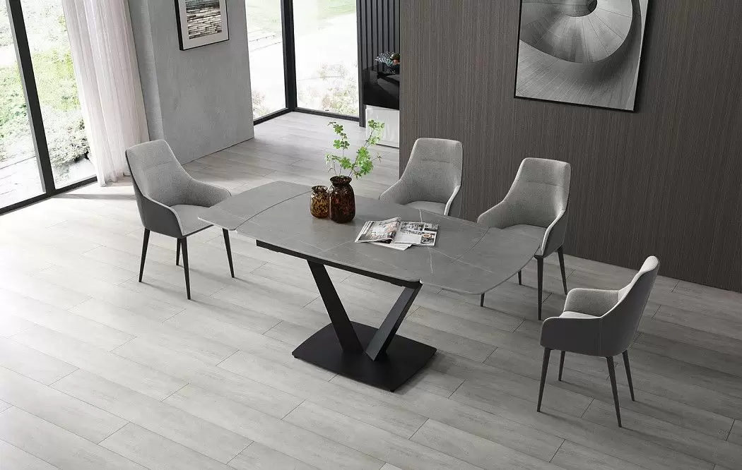 Стол раскладной Livorno 120-180, серая керамика - фото 3