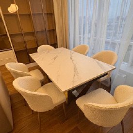 Стол Santorini + 4 стула Ornella
