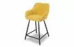 Стул полубарный Edwin, желтый карри/черный