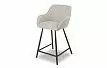 Стул полубарный Edwin, светло-серый/черный