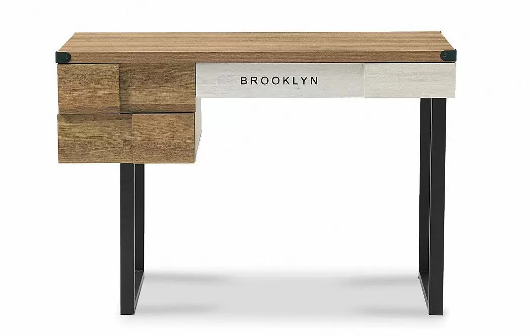 Стол письменный Brooklyn, орех/черный - фото 5