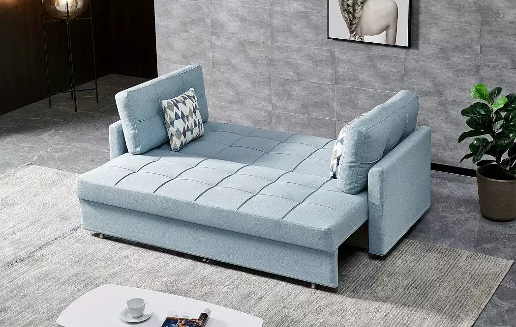 Диван-кровать Jeffrey, цвет серо-голубой - фото 2