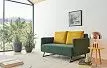Диван-кровать Juliet, темно-зеленый/желтый