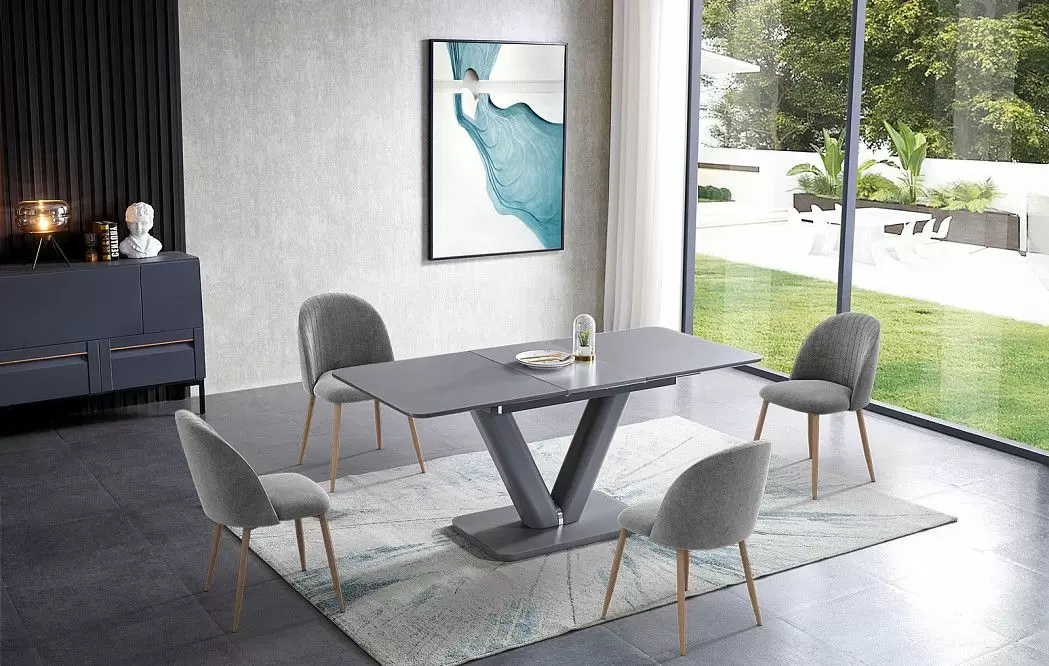 Стул Angela, темно-серый/дерево - фото 3