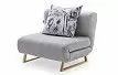 Комплект мягкой мебели Rosy, серый/цветочный принт