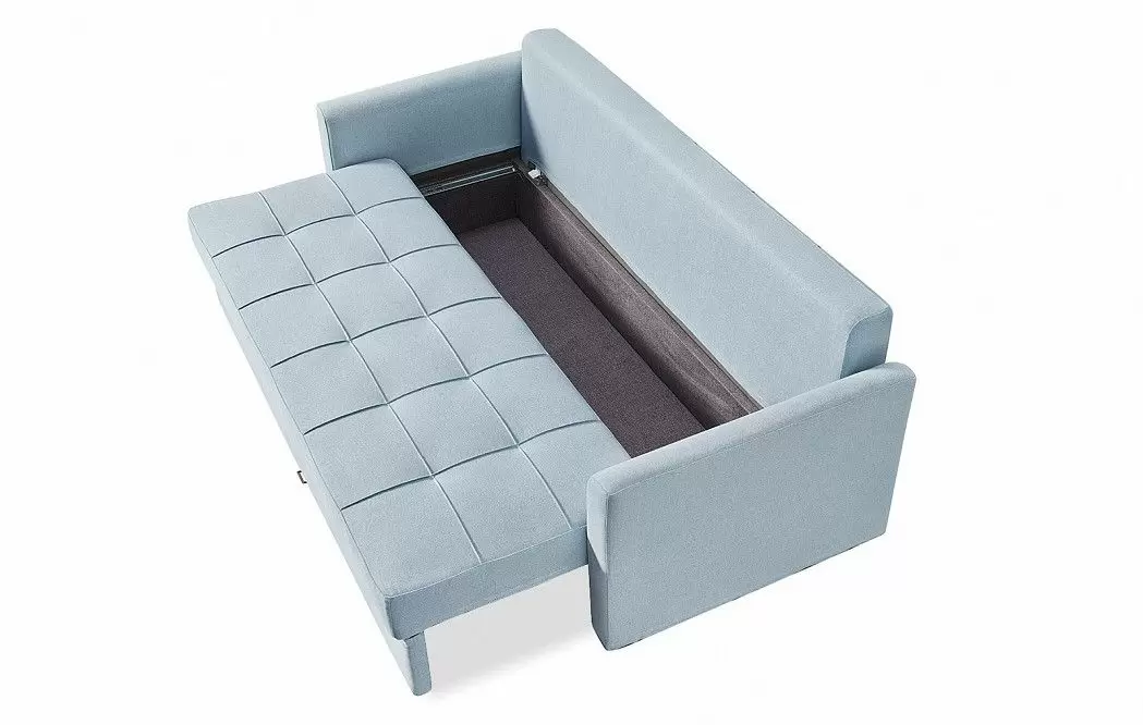 Диван-кровать Jeffrey, цвет серо-голубой - фото 4