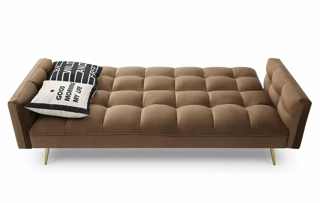 Диван-кровать Madrid, капучино/золотые ножки - фото 4