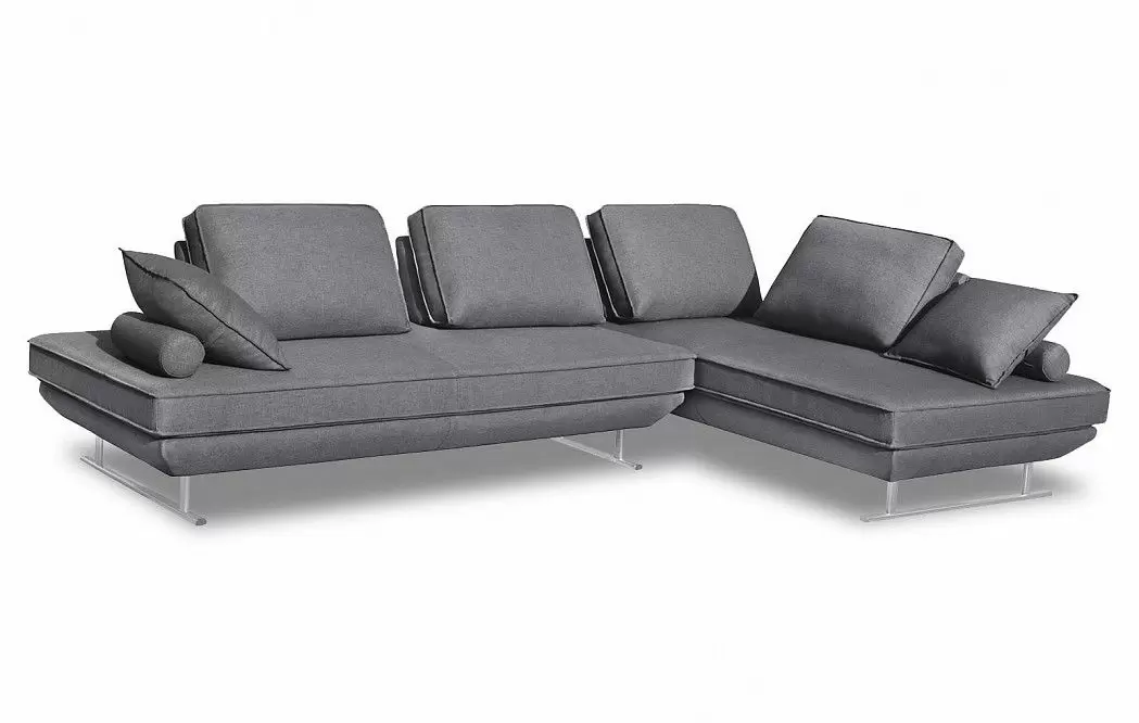 Диван-трансформер Bergamo угловой, серый - фото 13