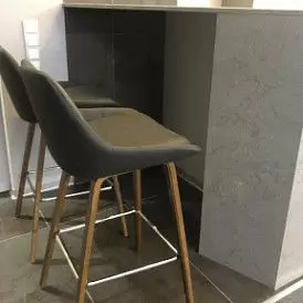 Стул полубарный Joan (65), светло-серый