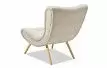 Кресло и оттоманка Dolce Vita, кремовый/натуральный