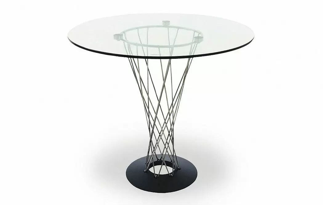 Стол Cyclone (80), стекло/черный - фото 2