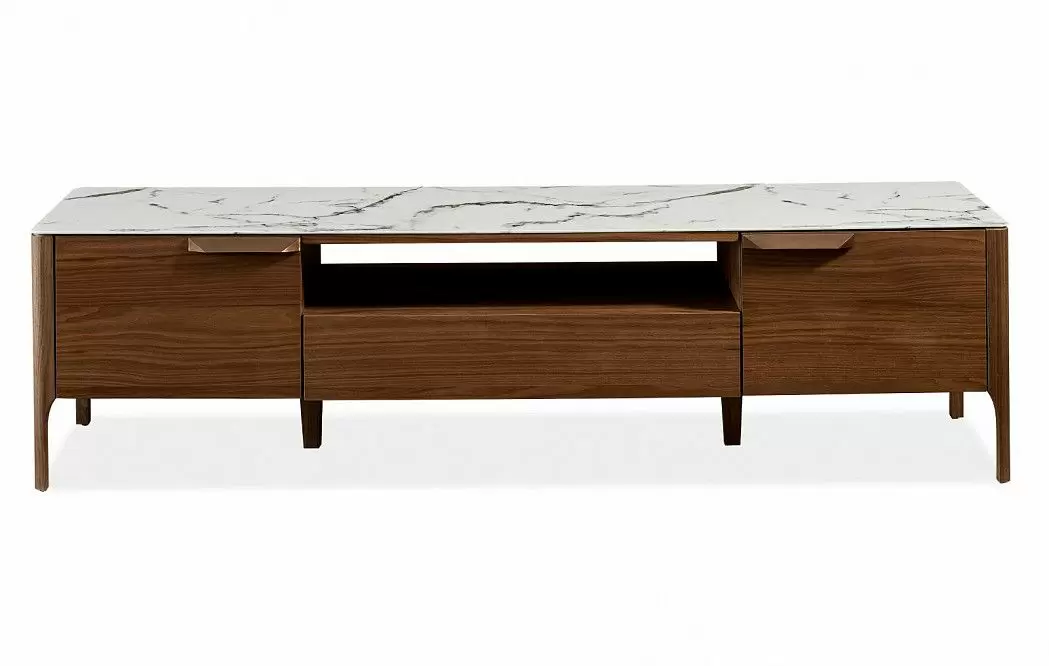 ТВ Тумба Stanford, орех/мрамор