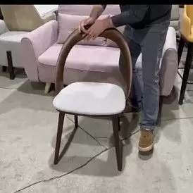 Стул April, серый/бук