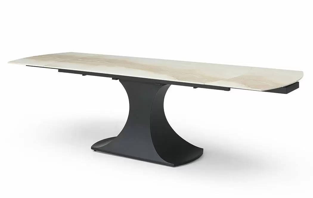 Стол раскладной Claudia 160-240, бежевая керамика