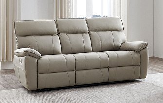 Диван-реклайнер Allison 3-х местный, песочный