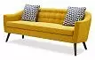Комплект мягкой мебели Florence, желтый шафран/орех