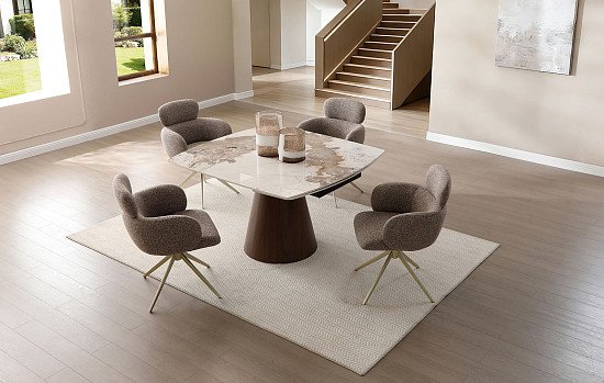 Стол Bonn + 4 стула Pamela