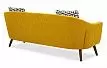 Комплект мягкой мебели Florence, желтый шафран/орех