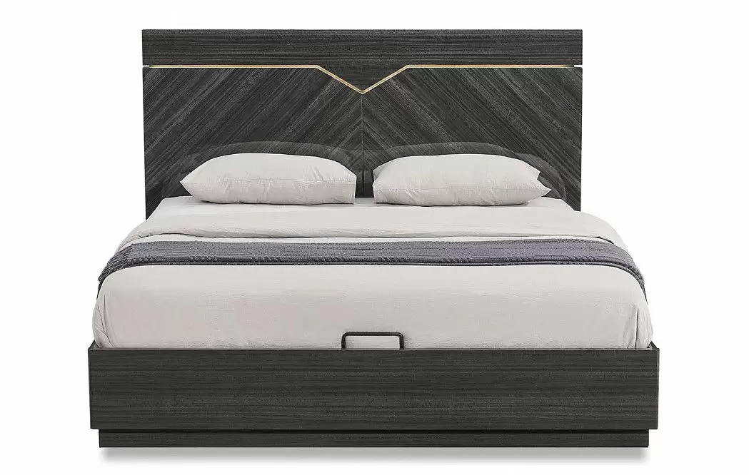 Кровать с подъемным механизмом Marcella 180х200, серый - фото 4