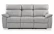 Диван-реклайнер Allison 3-х местный, светло-серый