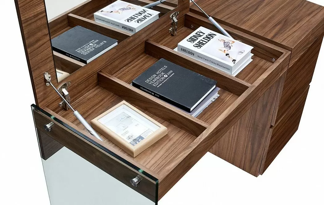 Столик с зеркалом Orion, американский орех - фото 7