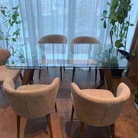 Стул Simona, терракотовый/ясень