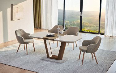 Стол Ester + 4 стула Grace