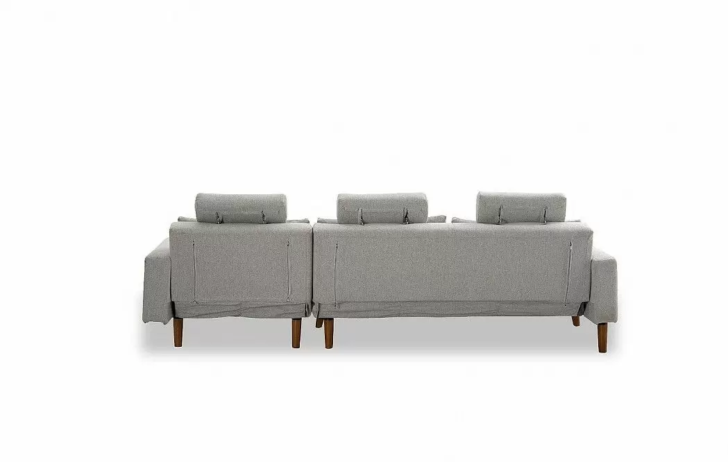 Диван-кровать Summer угловой (правый), серый - фото 15