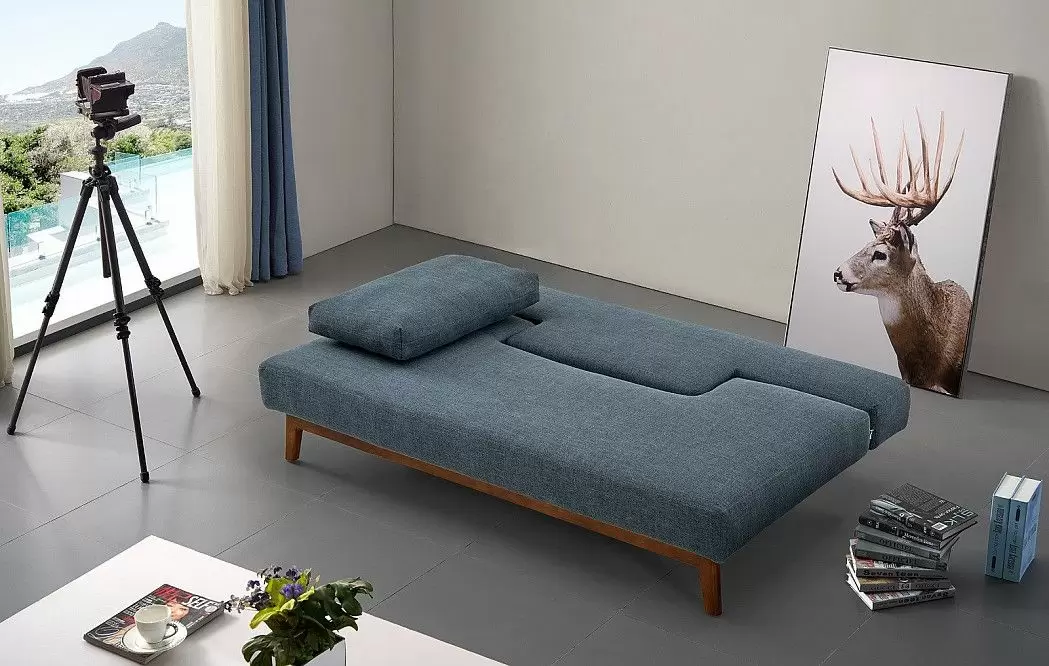 Диван-кровать Smart, темно-синий - фото 2